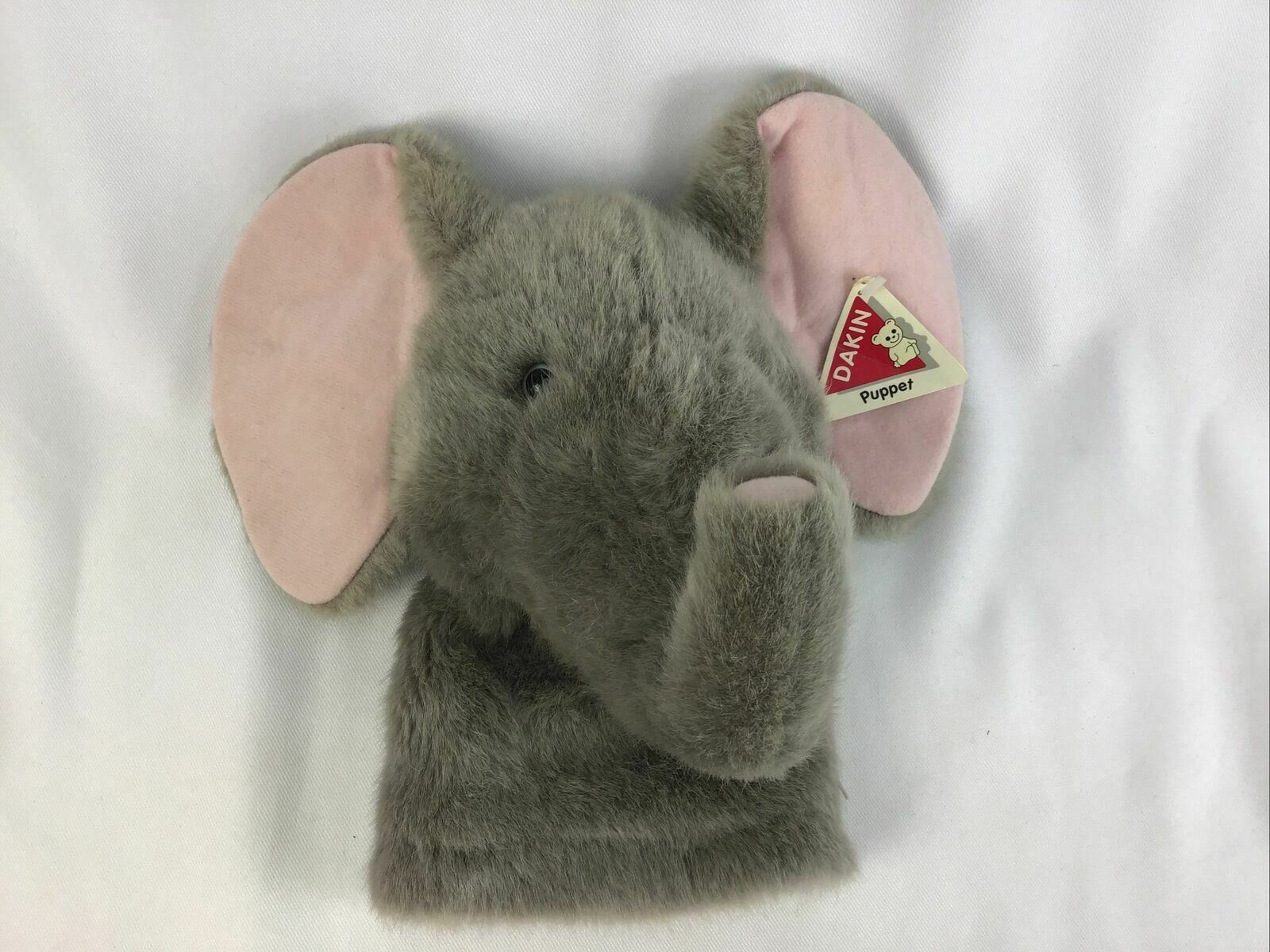 Dakin Jackson Elephant Hand Puppet Applause With Sound And Tags