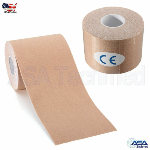 2 Rolls Kinesiology Sports Muscles Running Care Elastic Physio Therapeutic Tape